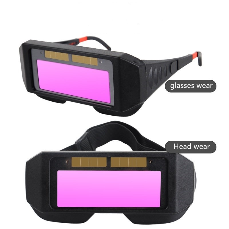 용접기 유리 용접 고글 자동 가변 광전 용접 안경 자동 어두워지는 용접 헬멧 보호 안경
